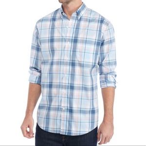 Crown & Ivy Long Sleeve No Iron Plaid Wove…